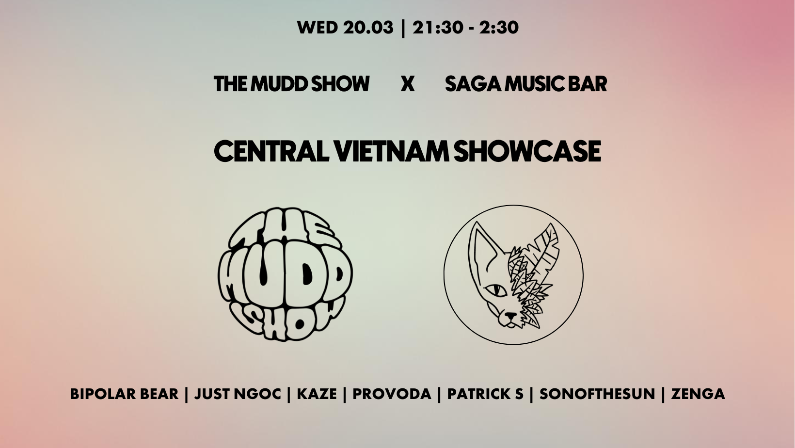 THE MUDD SHOW x SAGA - Central Vietnam Showcase - フライヤー裏