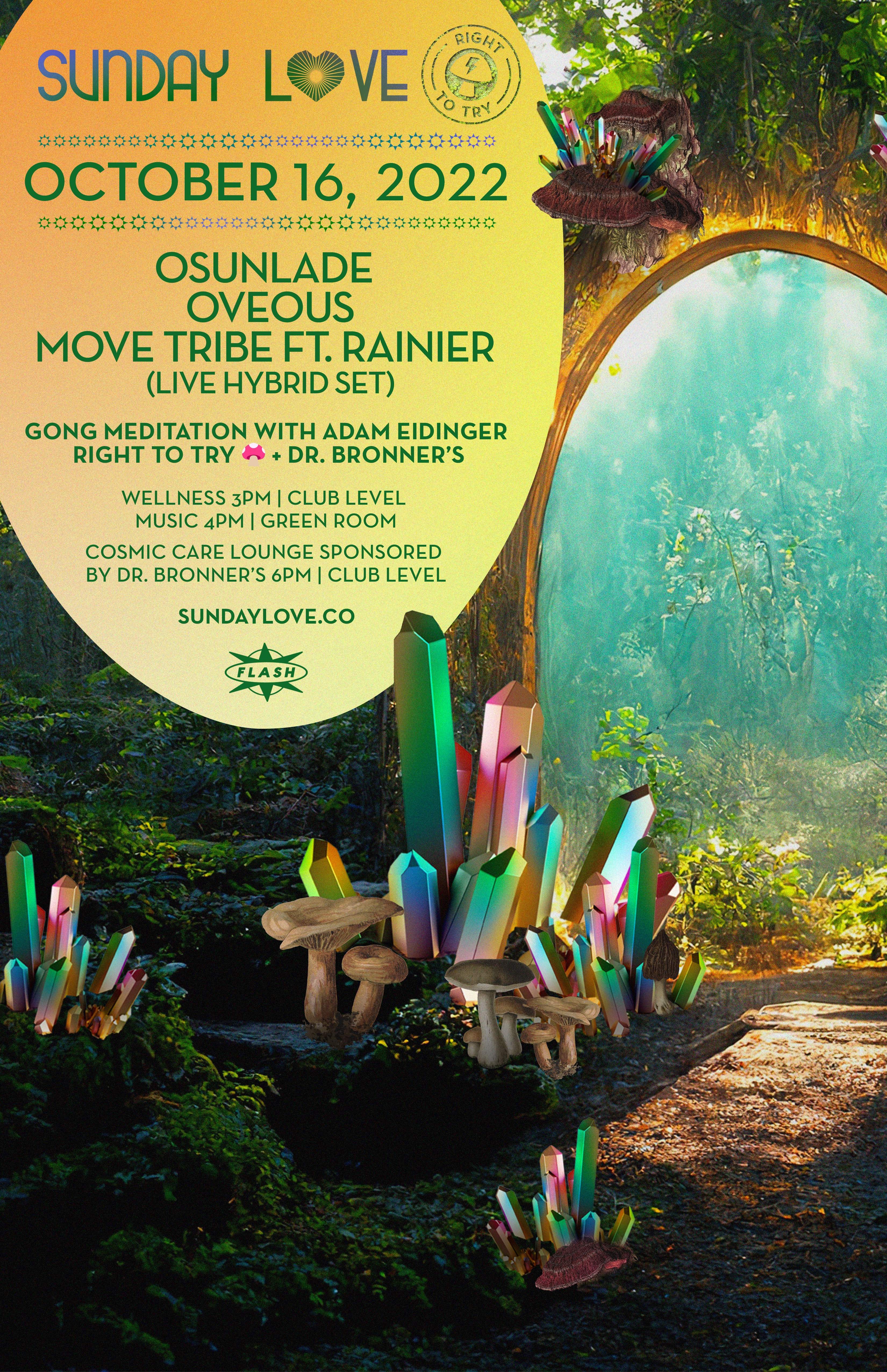 Sunday Love: Osunlade - OVEOUS - Move Tribe Ft. Rainier [Live Hybrid Set] - Página frontal