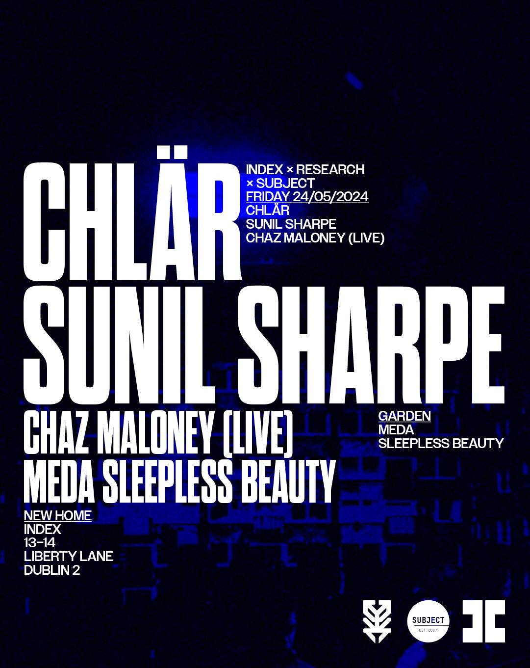 Chlär & Sunil Sharpe - フライヤー表