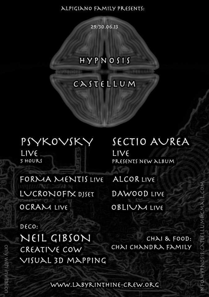 Hypnosis Castellum - フライヤー表