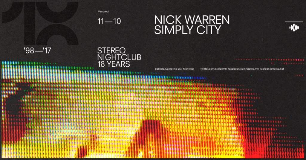 18 Yrs of Stereo: Nick Warren - Simply City - Página frontal