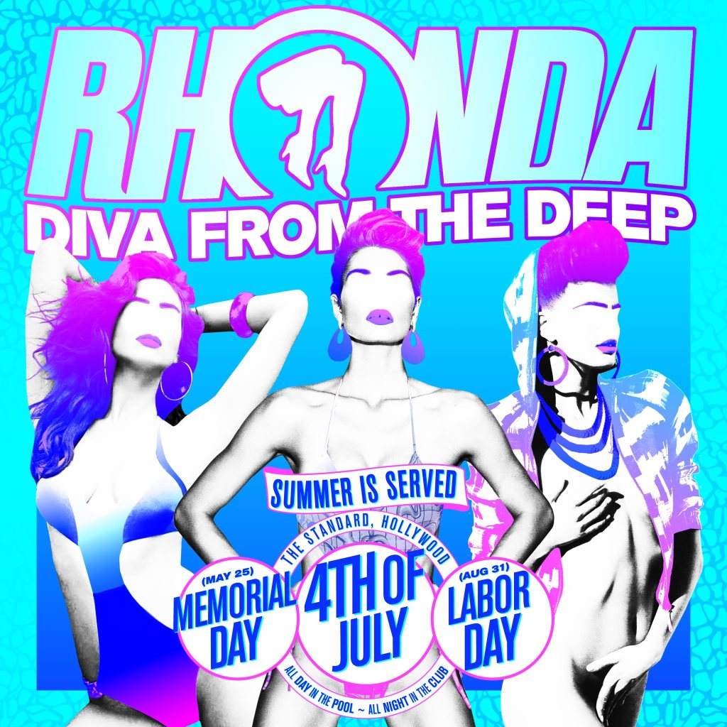 Rhonda, Diva From The Deep - Labor Day - フライヤー表