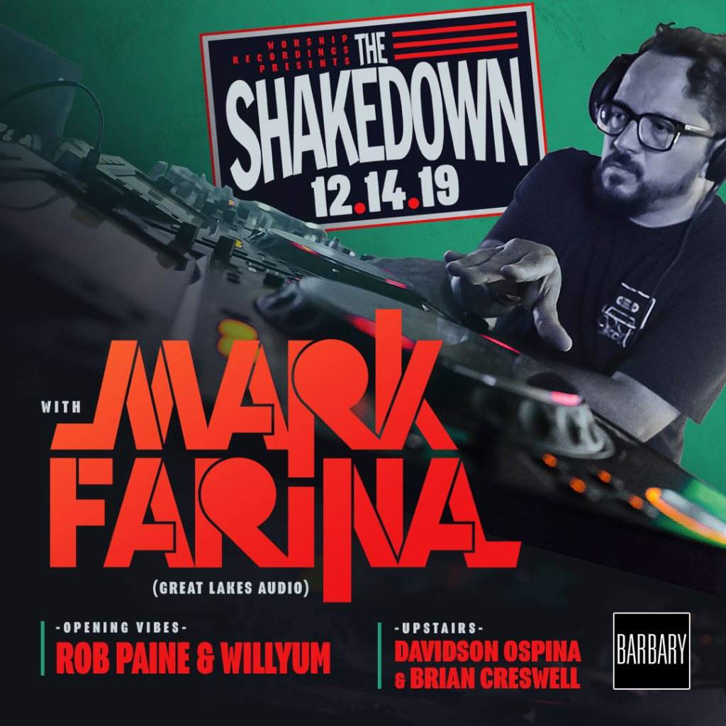 The Shakedown with Mark Farina, Rob Paine, Willyum, Davidson Ospina, Brian Creswell - Página frontal