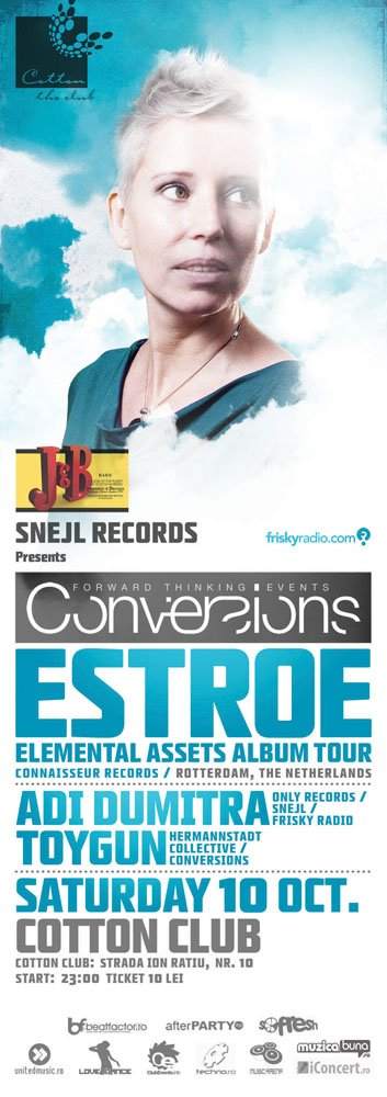 Conversions 05 - Estroe (Elemental Assets Album Tour - Connaisseur Recordings ) - A Charity Funds Raising Event - Página frontal