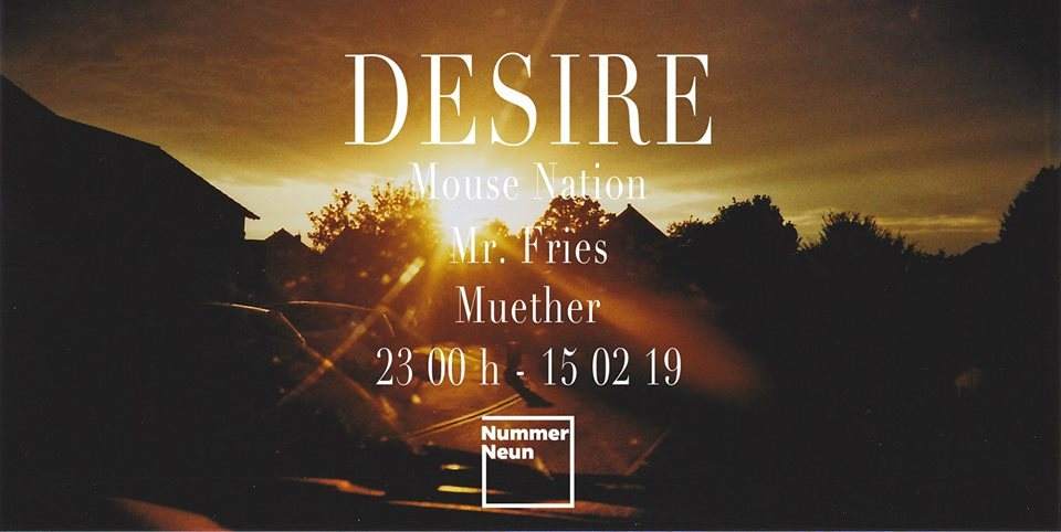 Desire with Mr. Fries, Muether, Mouse Nation - Página frontal