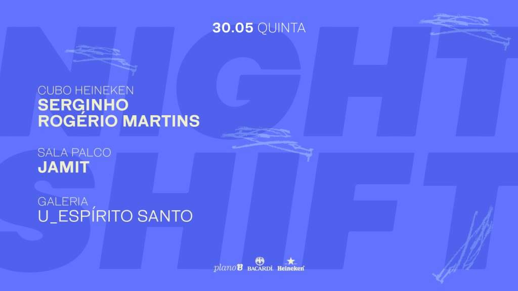 Nightshift: Serginho, Rogério Martins - フライヤー表