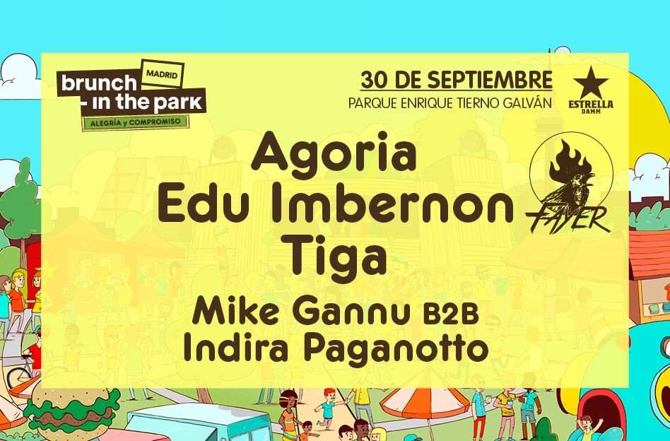 Brunch -In the Park #2: Tiga, Agoria, Edu Imbernon  - Página frontal