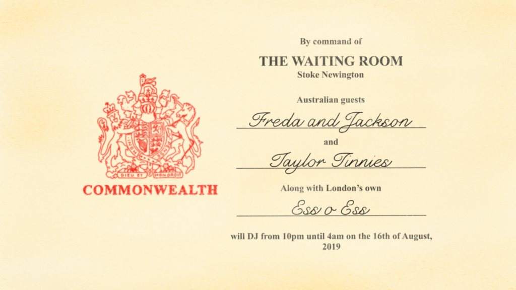 Commonwealth Ft. Freda & Jackson / Ess o Ess / Taylor Tinnies - フライヤー裏