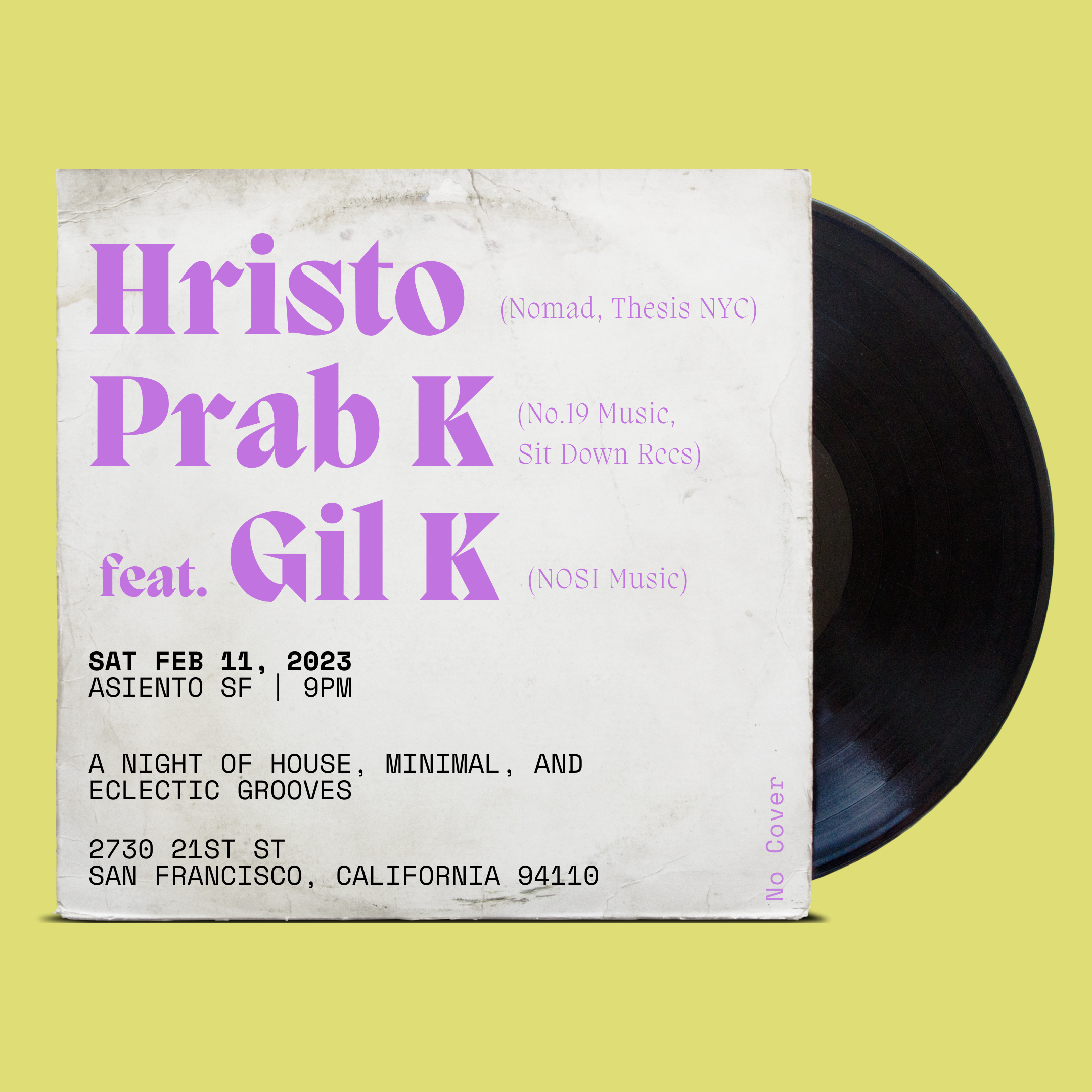Hristo & Prab K feat. Gil K - フライヤー表