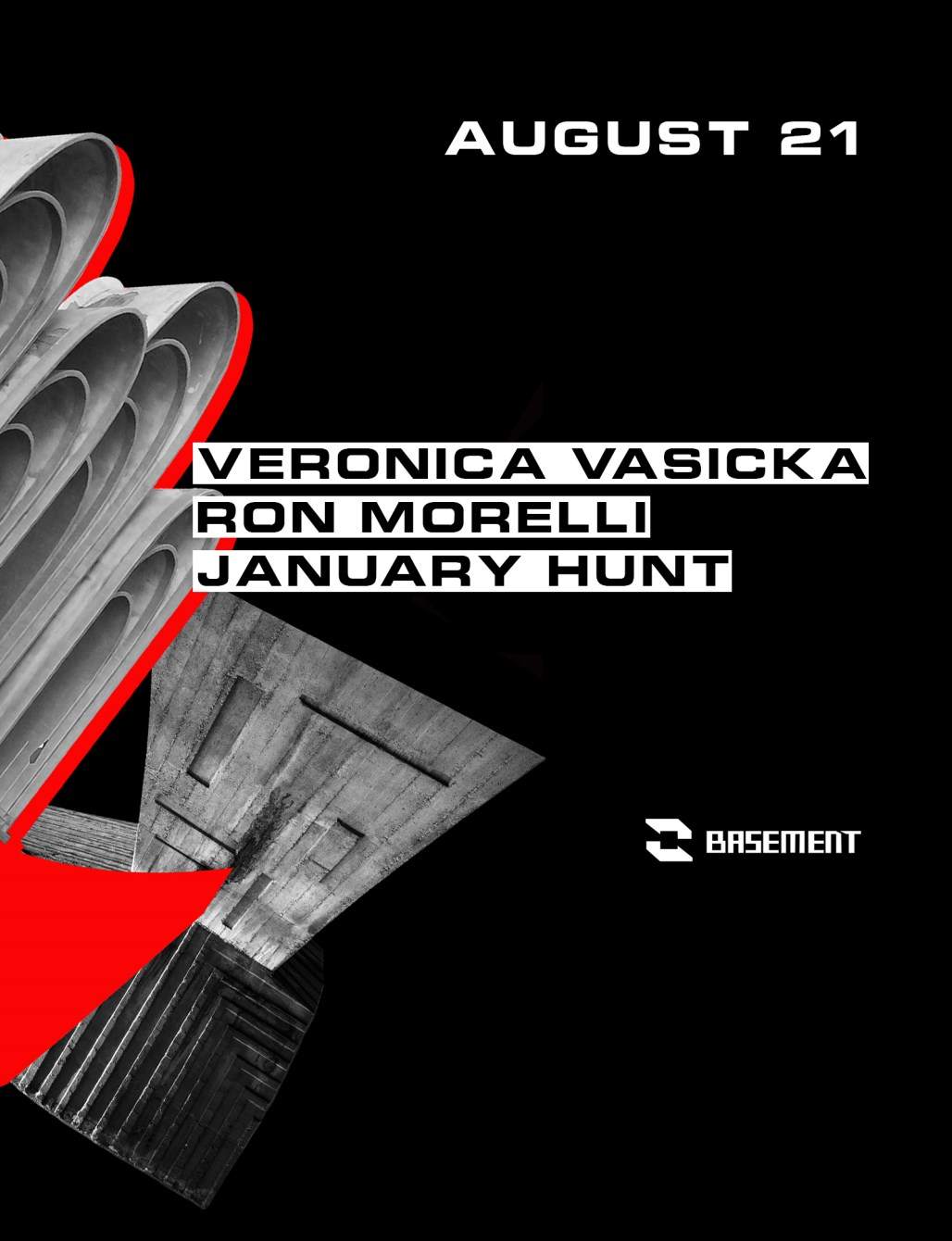 Veronica Vasicka / Ron Morelli / January Hunt - フライヤー表