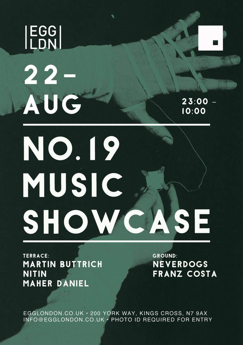 No.19 Music Showcase: Martin Buttrich, Nitin, Maher Daniel, Neverdogs - Página frontal
