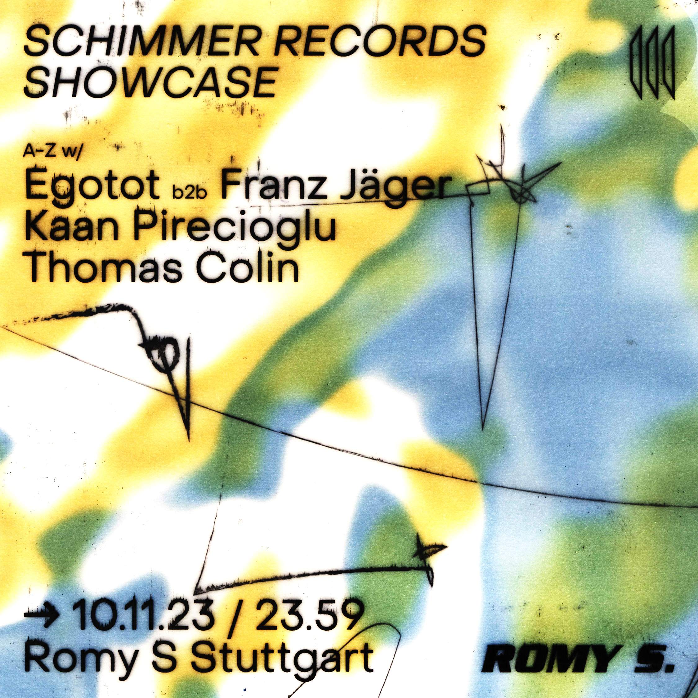 Schimmer Records Showcase - フライヤー表