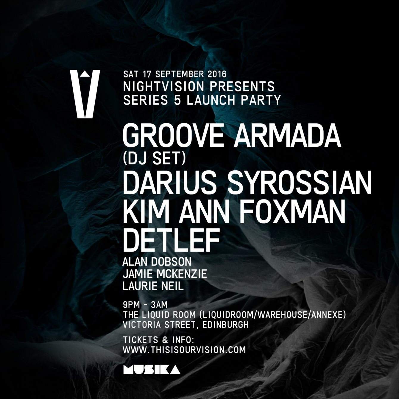 Series 5 Launch Party with Groove Armada, Darius Syrossian, Kim Ann Foxman, Detlef - Página frontal