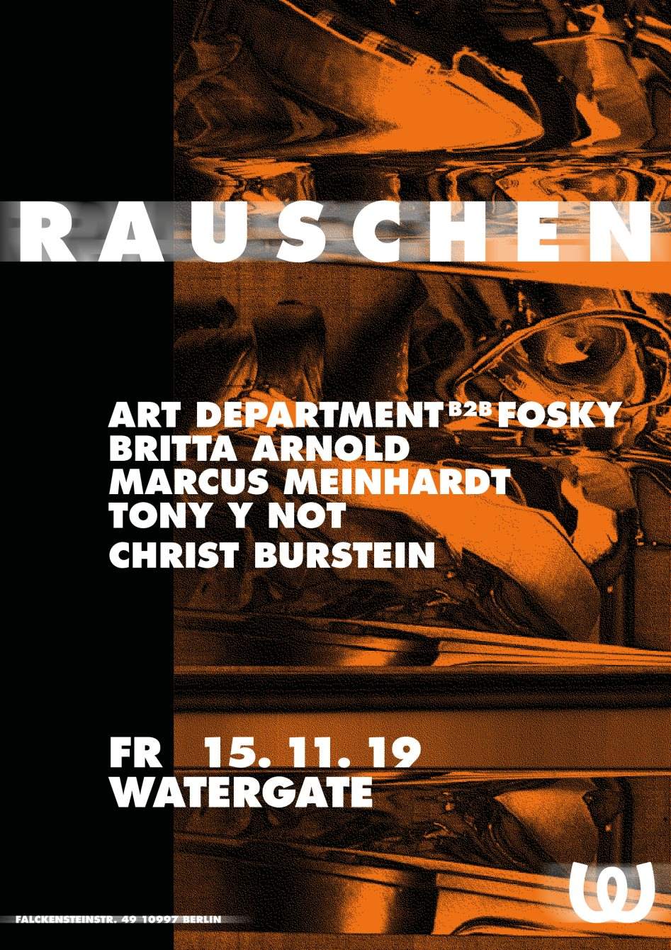 Rauschen with Art Department B2B Fosky, Britta Arnold, Marcus Meinhardt, Tony Y Not - フライヤー表
