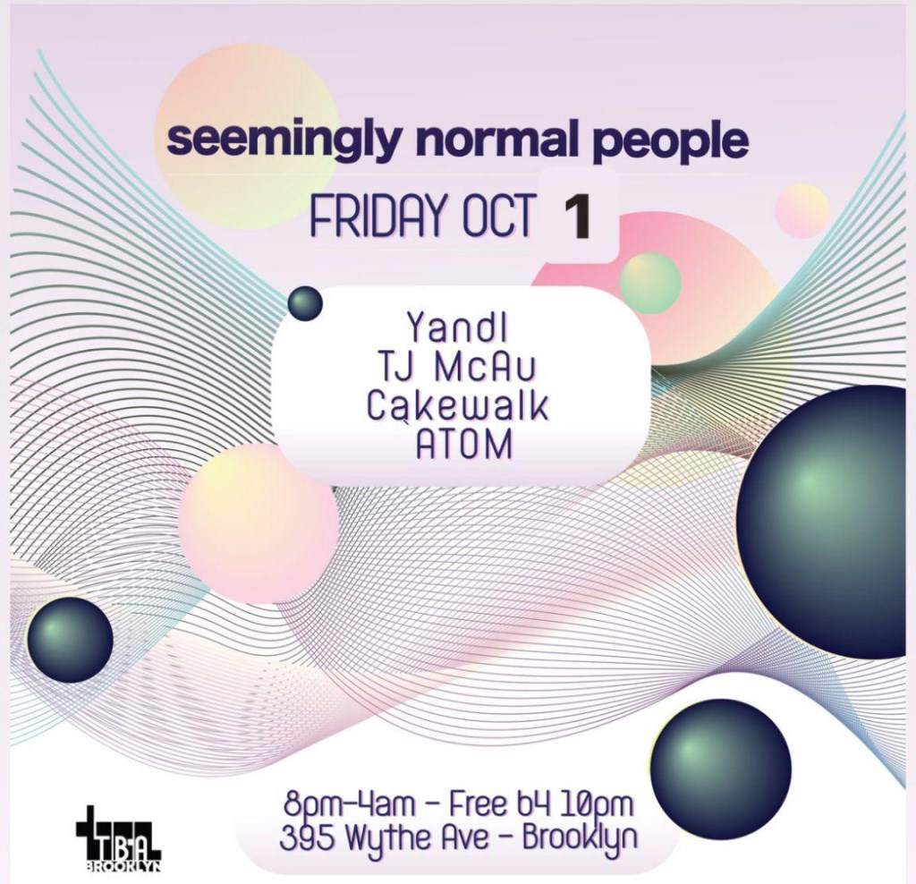 Seemingly Normal People bei TBA Brooklyn, New York City