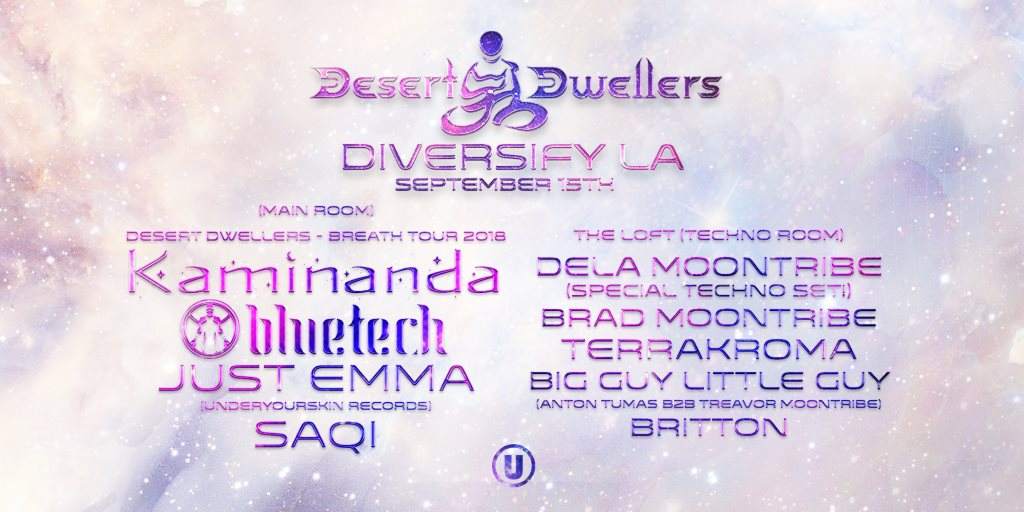 Diversify LA feat. Desert Dwellers, Kaminanda, Bluetech, Just Emma & More - フライヤー表