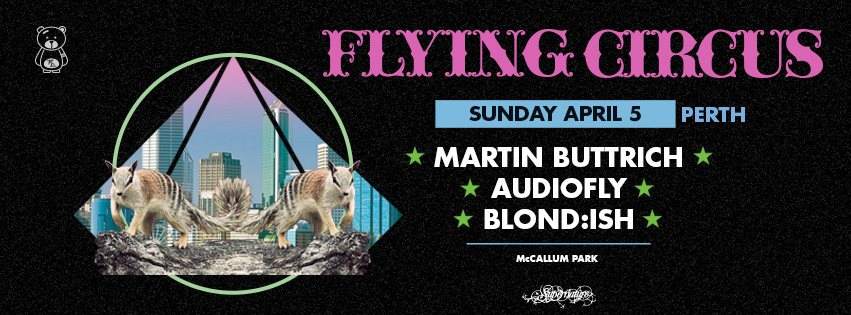 Flying Circus Perth: Audiofly / Martin Buttrich / Blond:Ish - Página frontal
