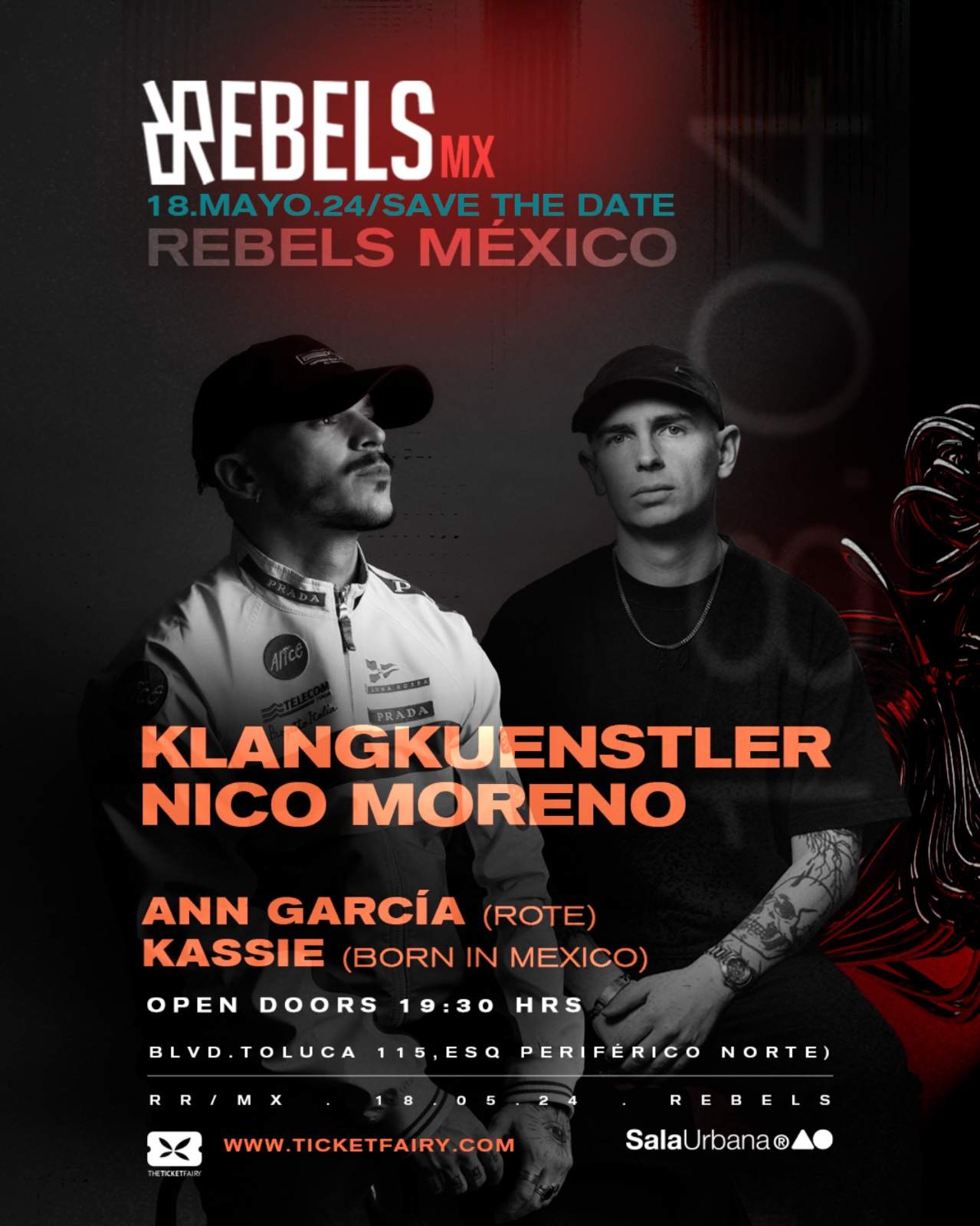 Rebels MX presenta: Nico Moreno + KlangKuenstler - Página frontal