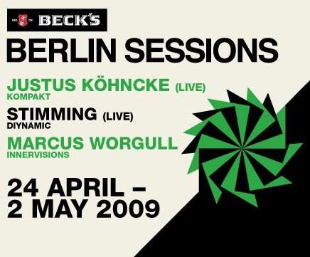 Beck's Berlin Sessions feat Justus Kohncke, Stimming & Marcus Worgull - Página frontal