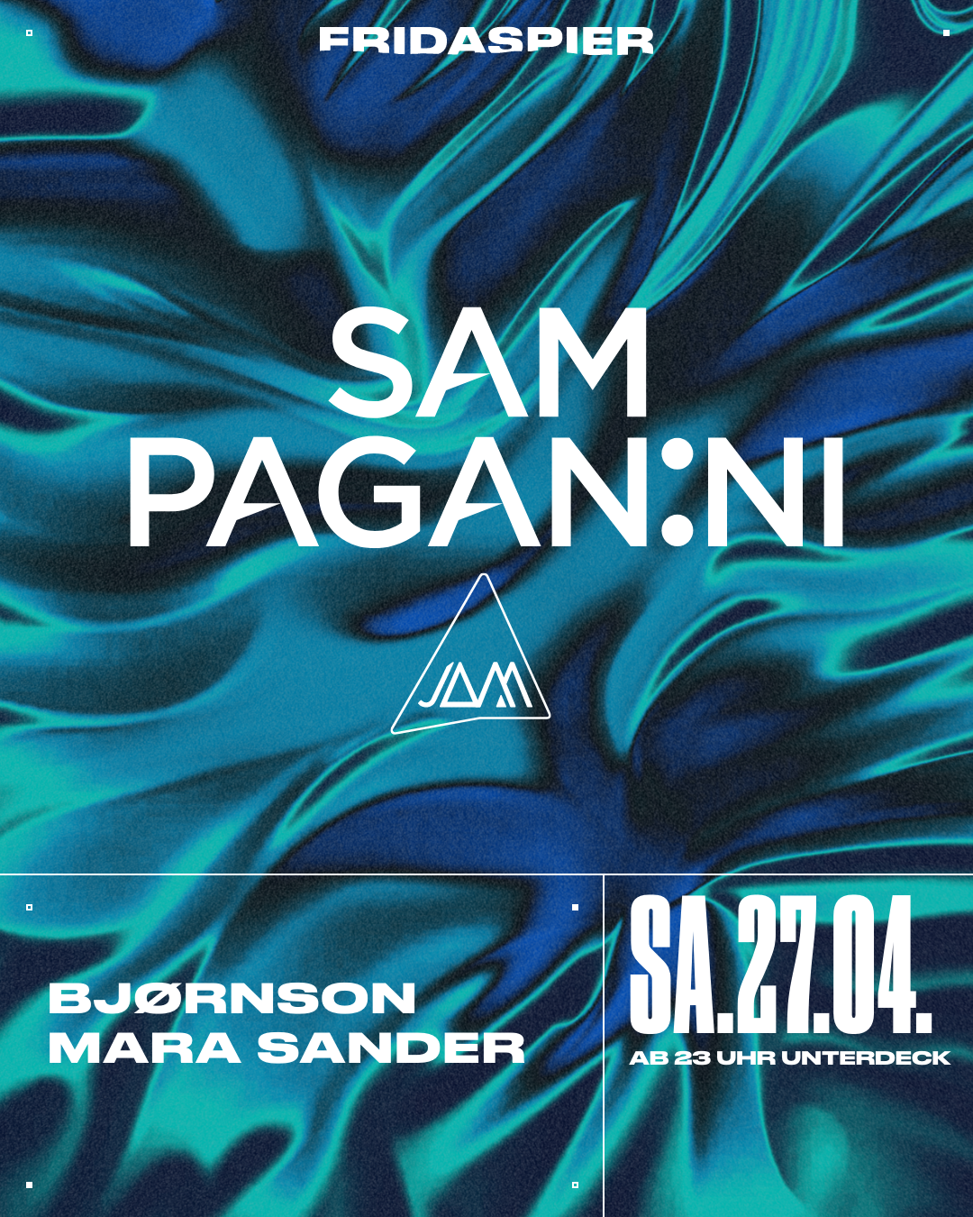 Sam Paganini - Bjørnson - Mara Sander - フライヤー表
