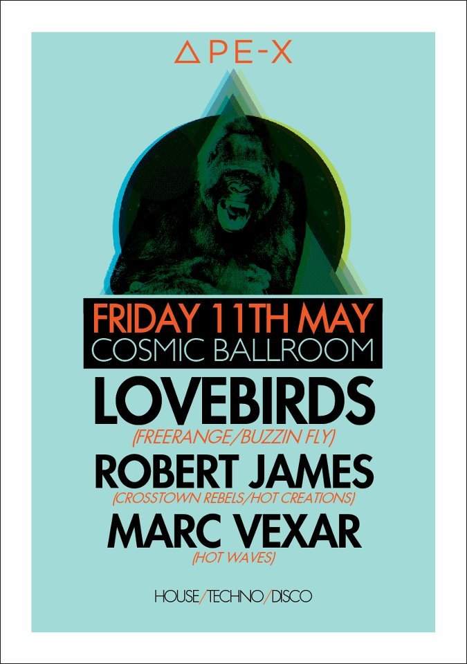 Lovebirds // Robert James // Marc Vexar - フライヤー表