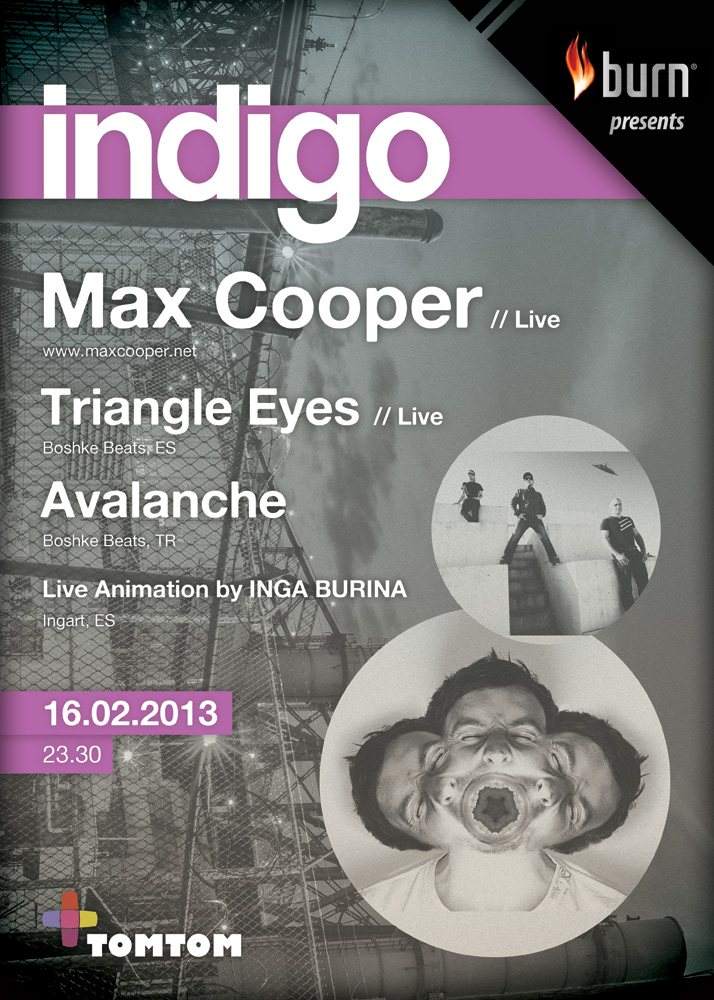 Burn presents Max Cooper Live & Triangle Eyes Live - Página frontal