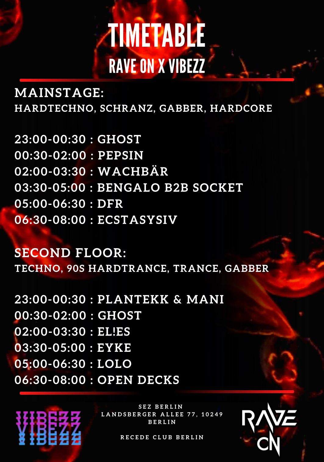 Rave On X VibeZz FREE RAVE CHRISTMAS AFTER PARTY en Recede Club Berlin ...