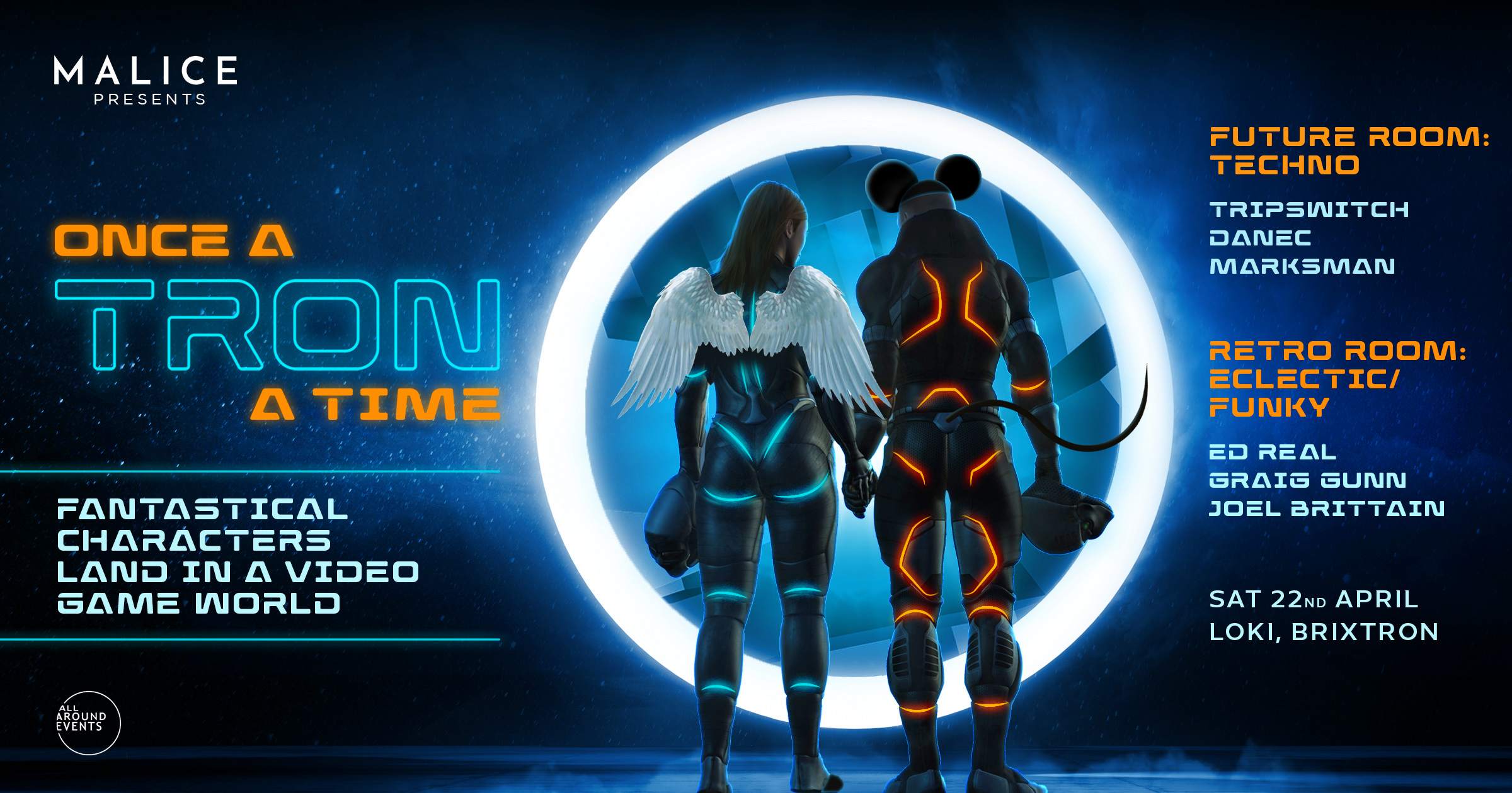 Malice presents: Once a Tron a time - Página frontal