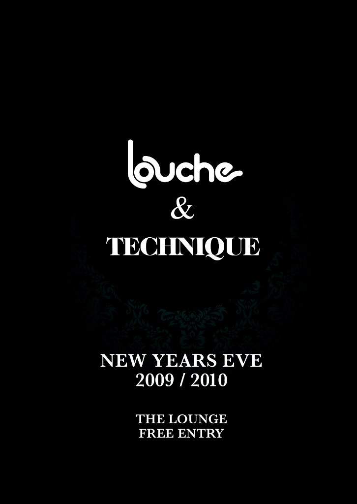 Technique & Louche Pres New Year's Eve 2009/2010 Party - Página frontal