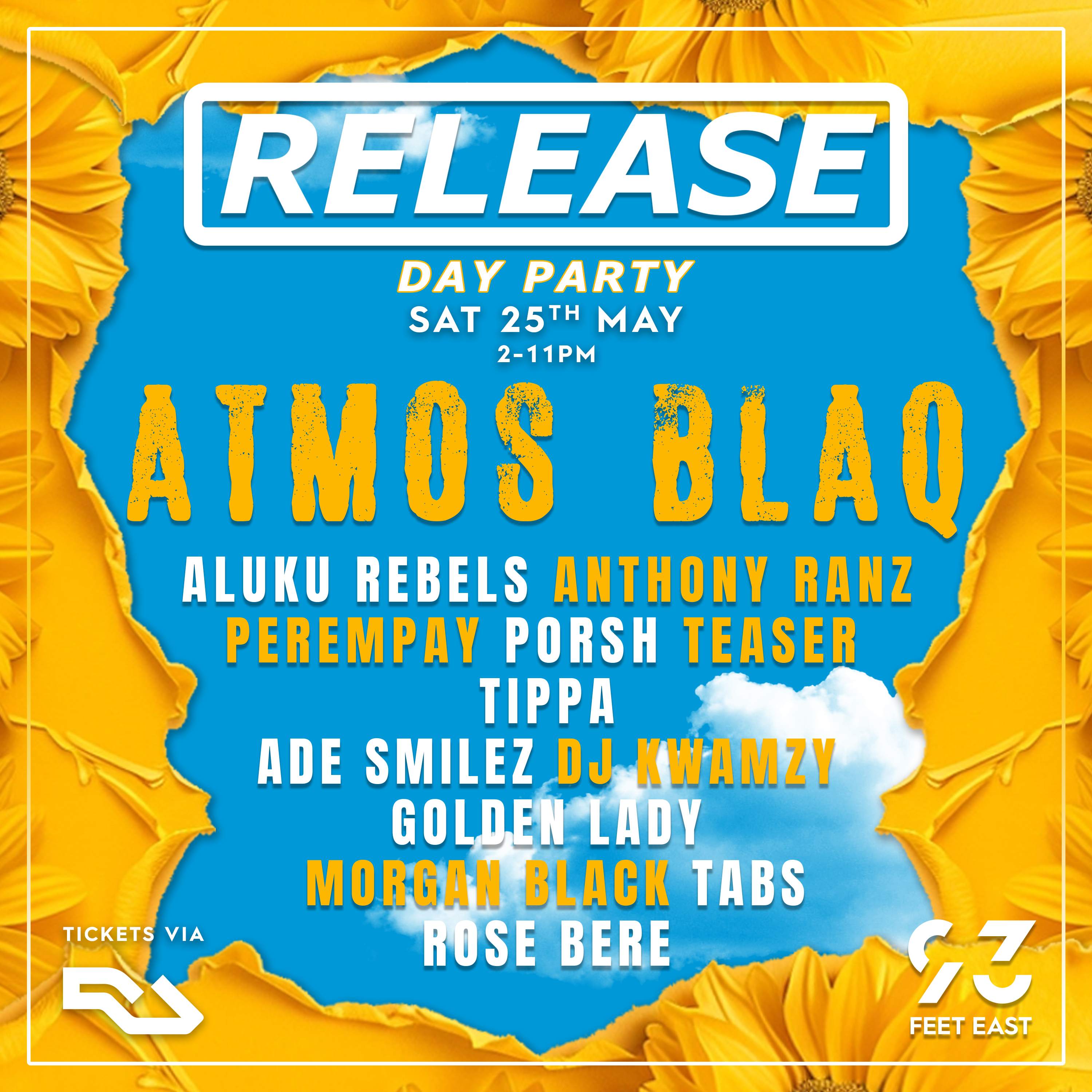 Release Day Party presents Atmos Blaq  - フライヤー裏
