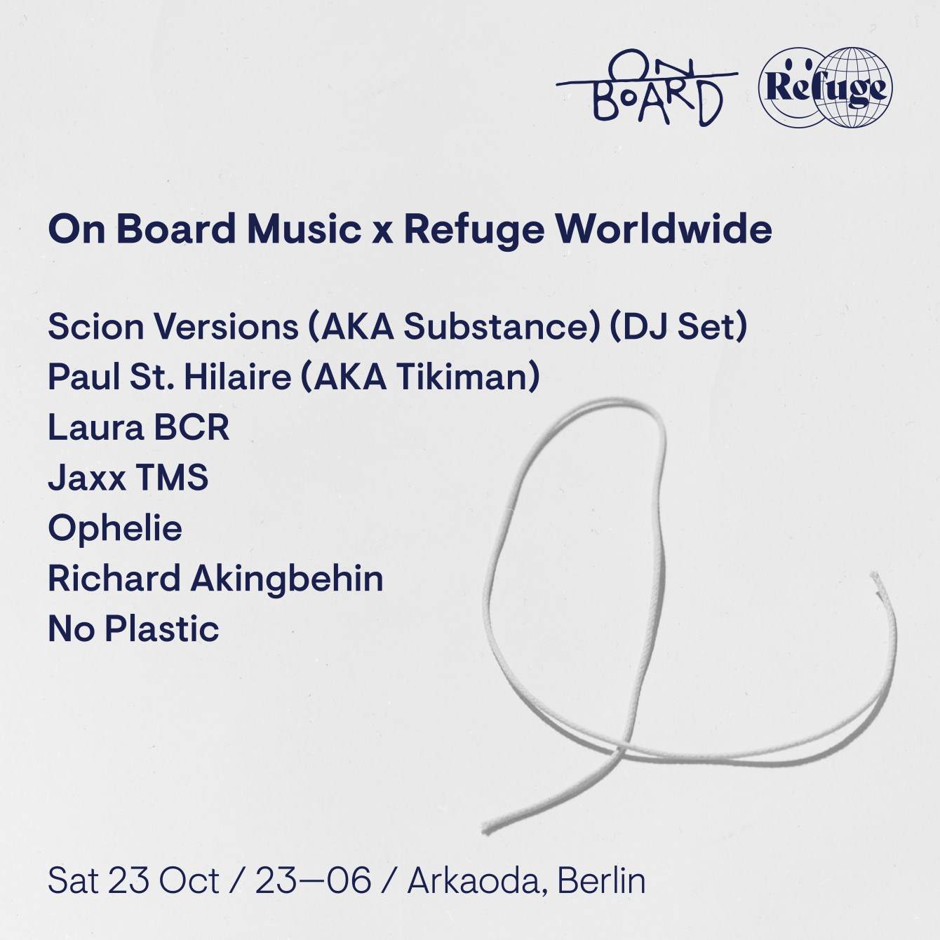 On Board x Refuge Worldwide: Scion Versions, Paul St. Hilaire aka Tikiman - フライヤー裏