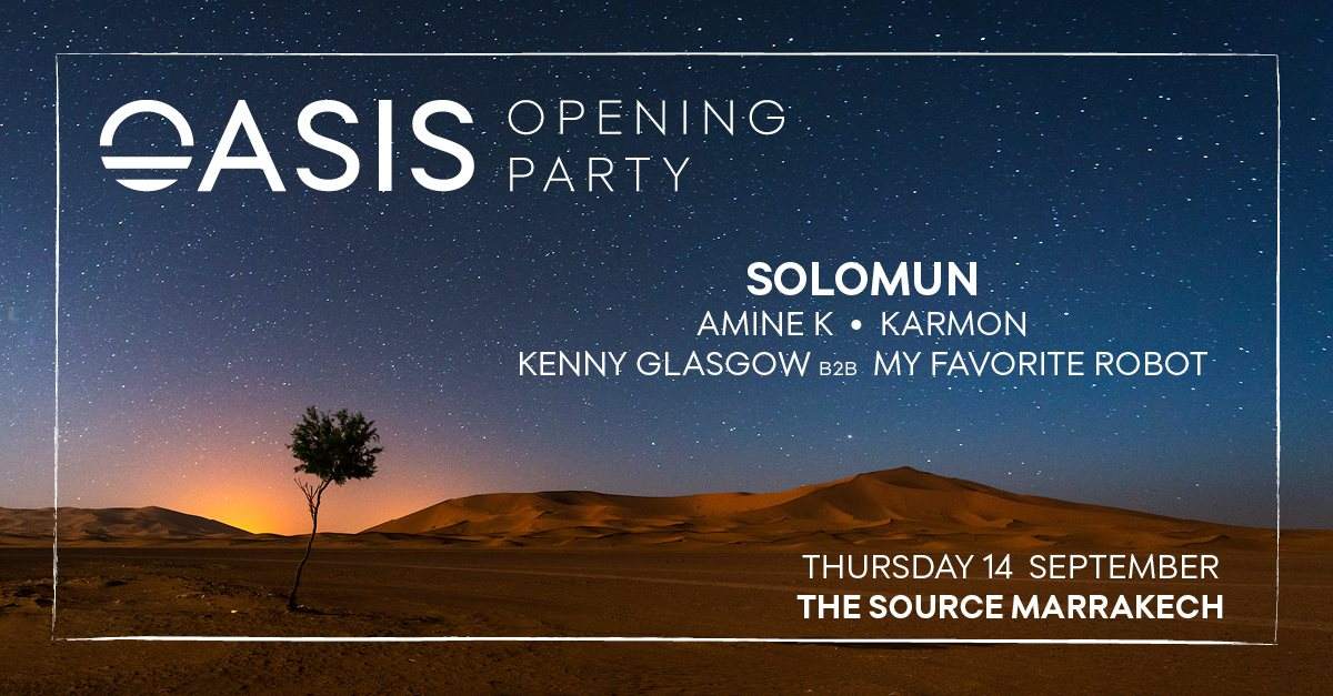 Oasis 2017 Opening Party - フライヤー表