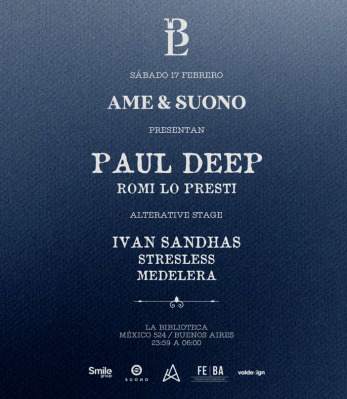 Paul Deep + ROMI LO PRESTI & MORE ARTISTS - by AME & SUONO - Página frontal