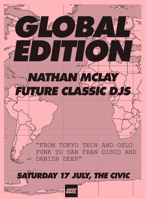 Adult Disco - Global Edition - フライヤー表