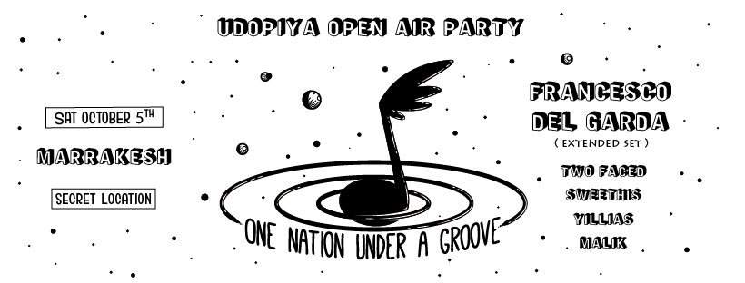 UDOPIYA Open Air Party with Francesco Del Garda in Marrakesh - Página frontal