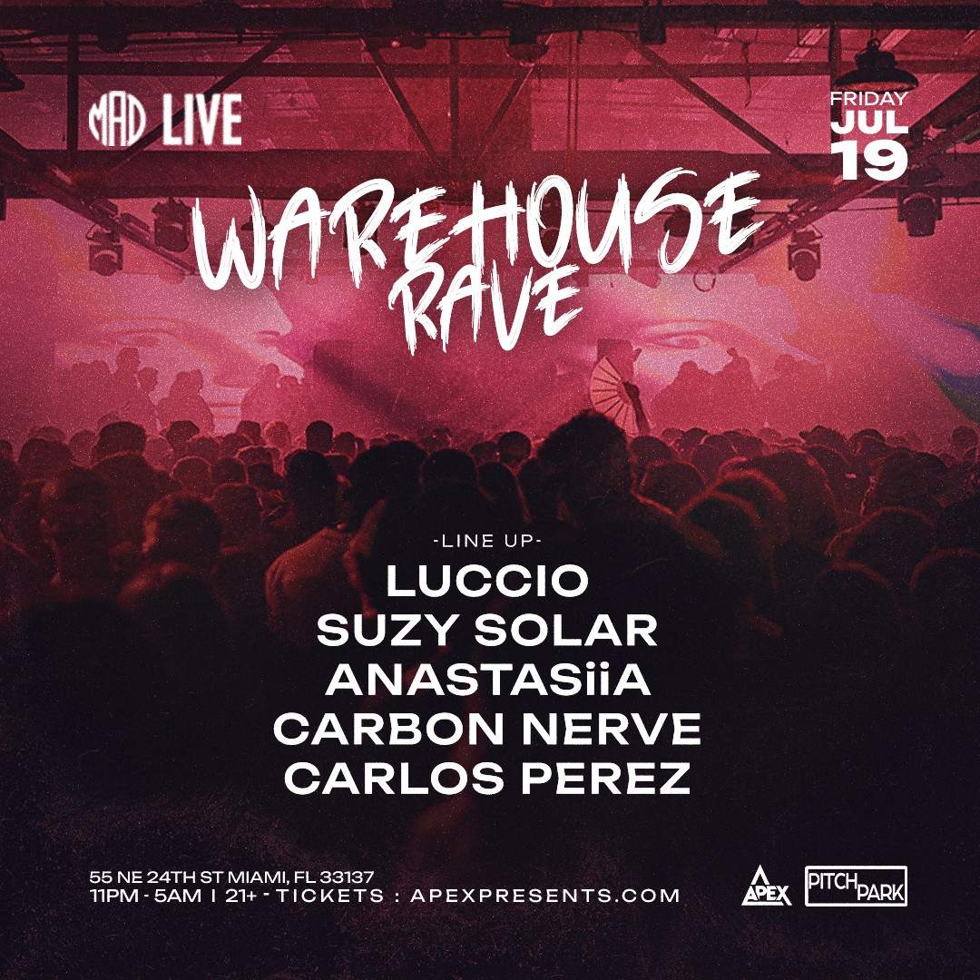 Warehouse Rave at MAD LIVE at MAD Club Live, Miami