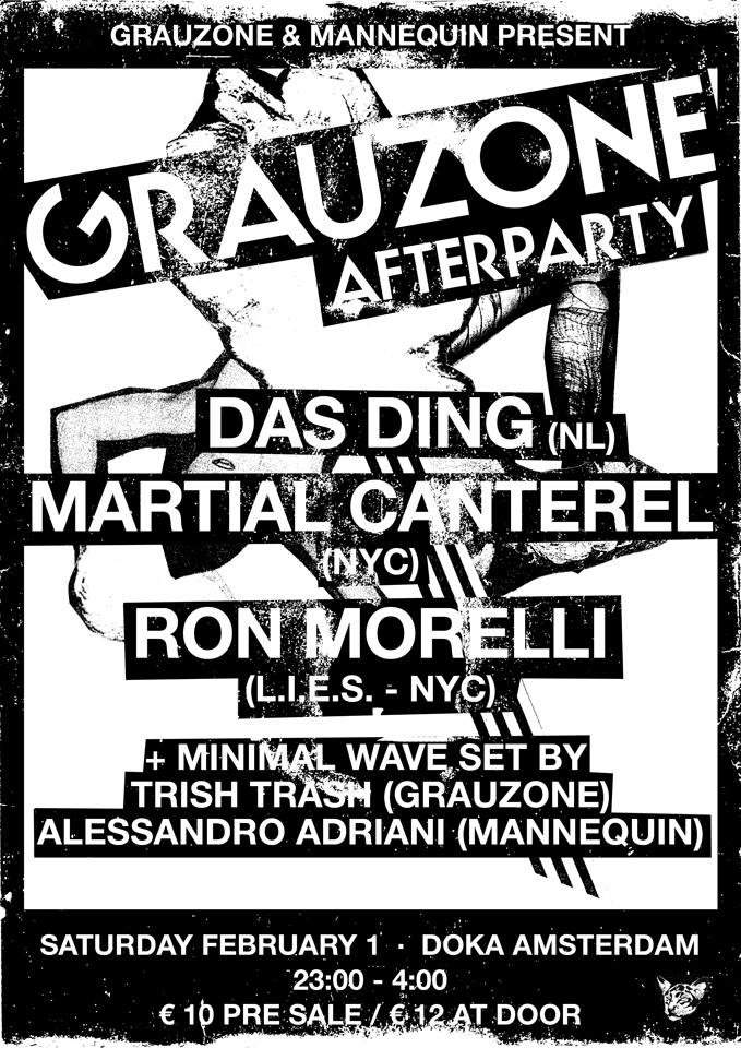 Mannequin and Grauzone presents Ron Morelli, Martial Canterel & Das Ding - Página frontal