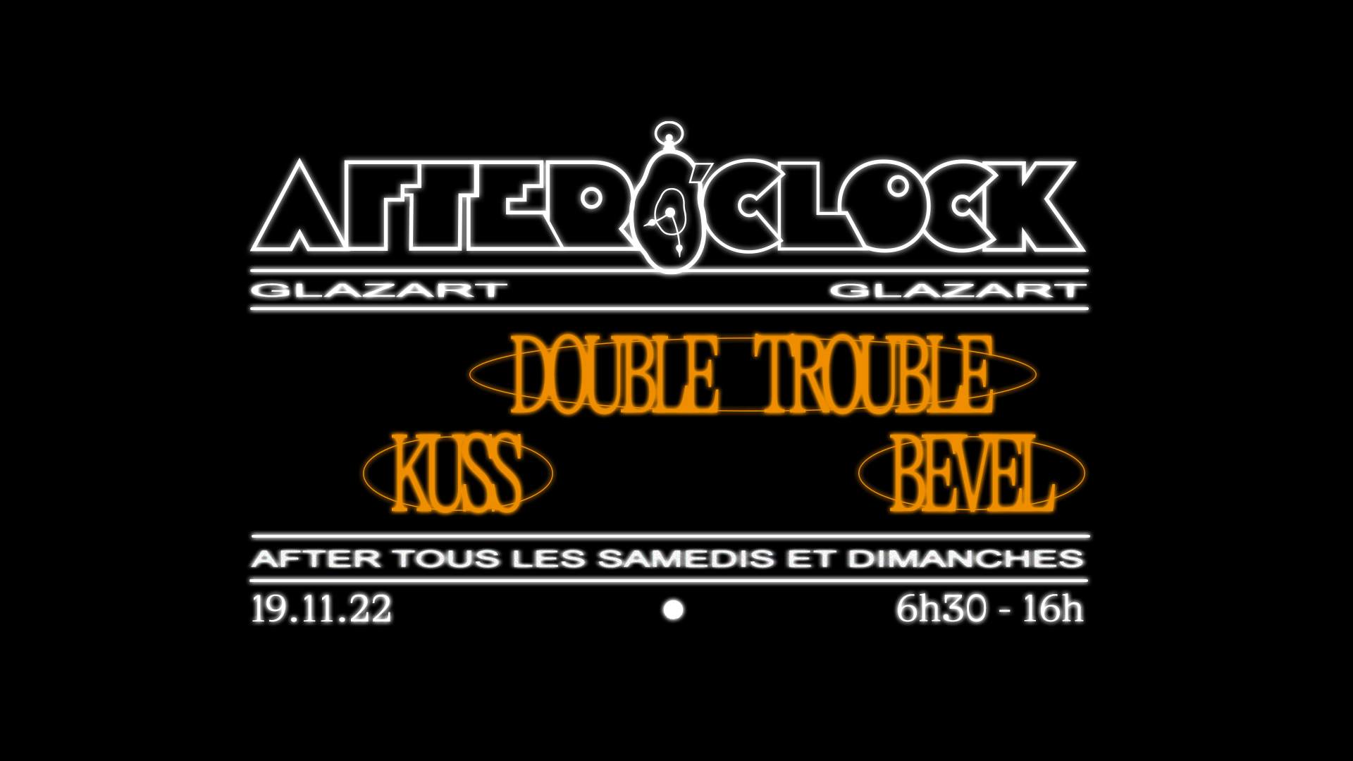 After O'Clock: Bevel, Double Trouble, KUSS - Página frontal