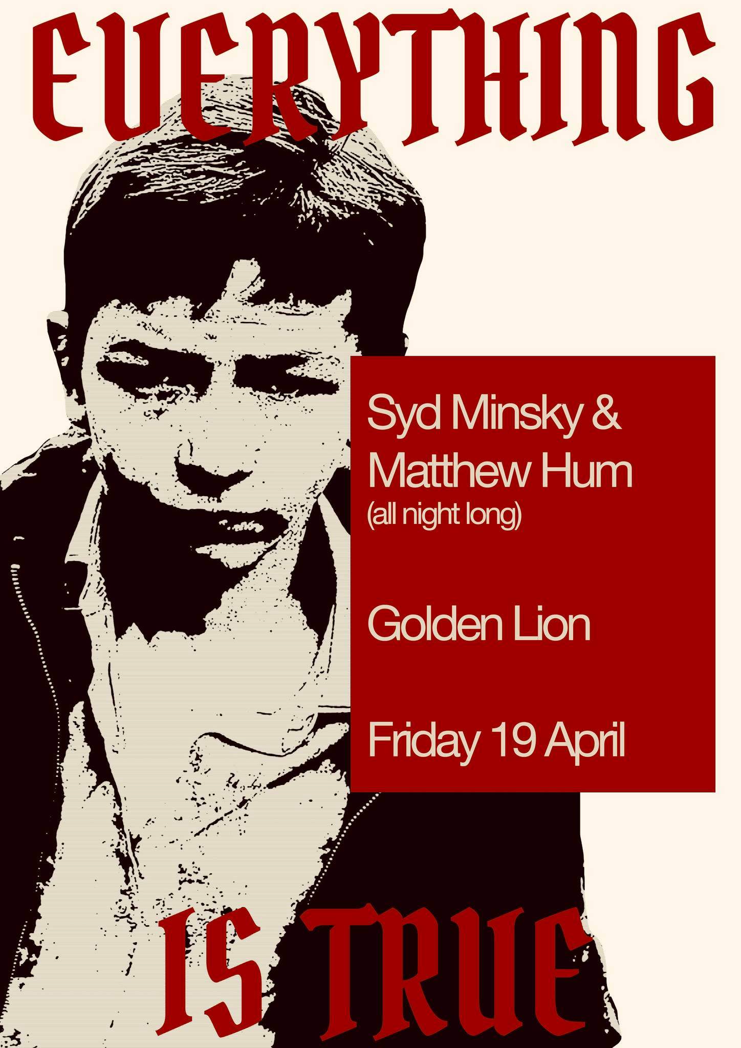 Everything Is True: Syd Minsky & Matthew Hum (all night long) at The ...