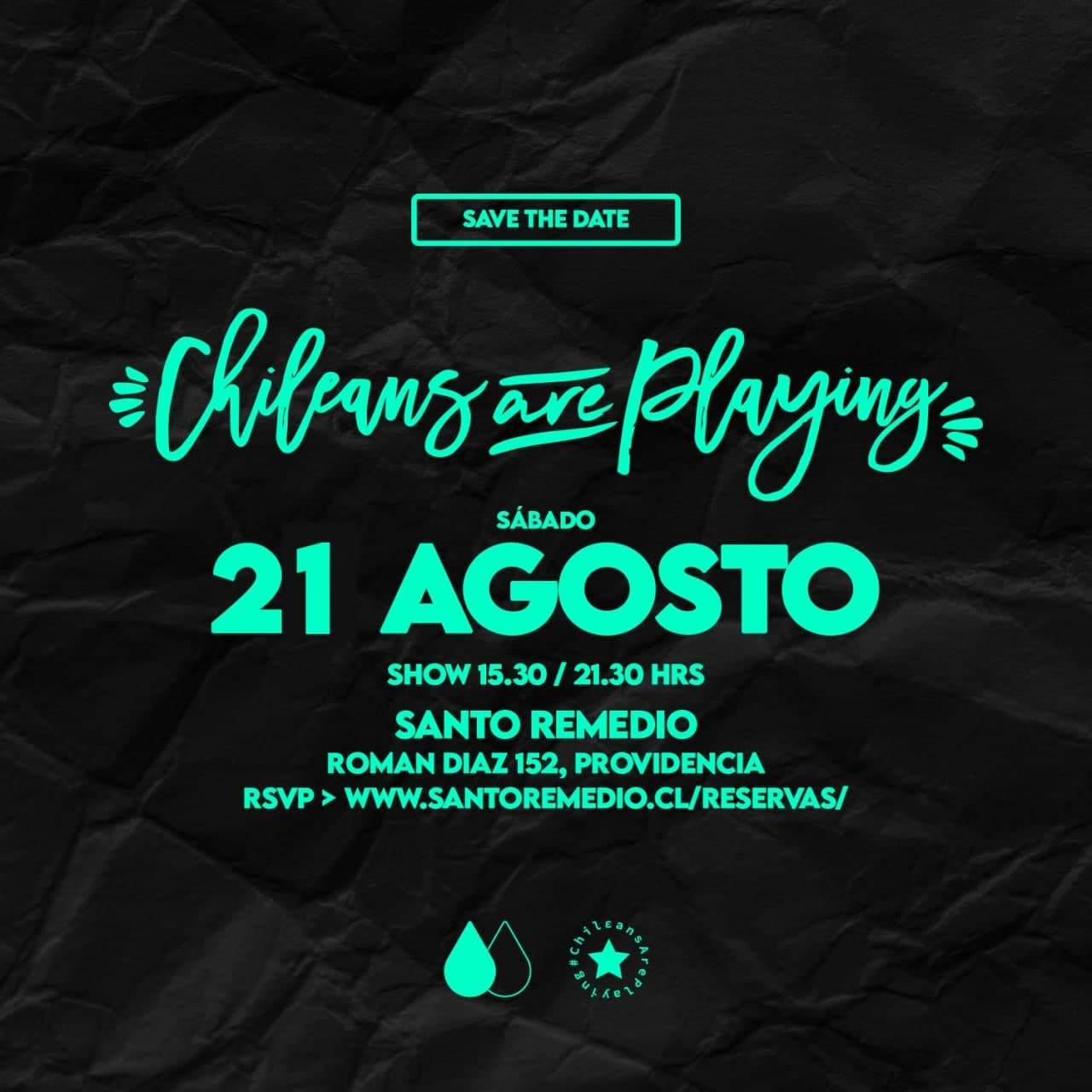 Chileansareplaying Agua y Sed Showcase 12años - フライヤー表