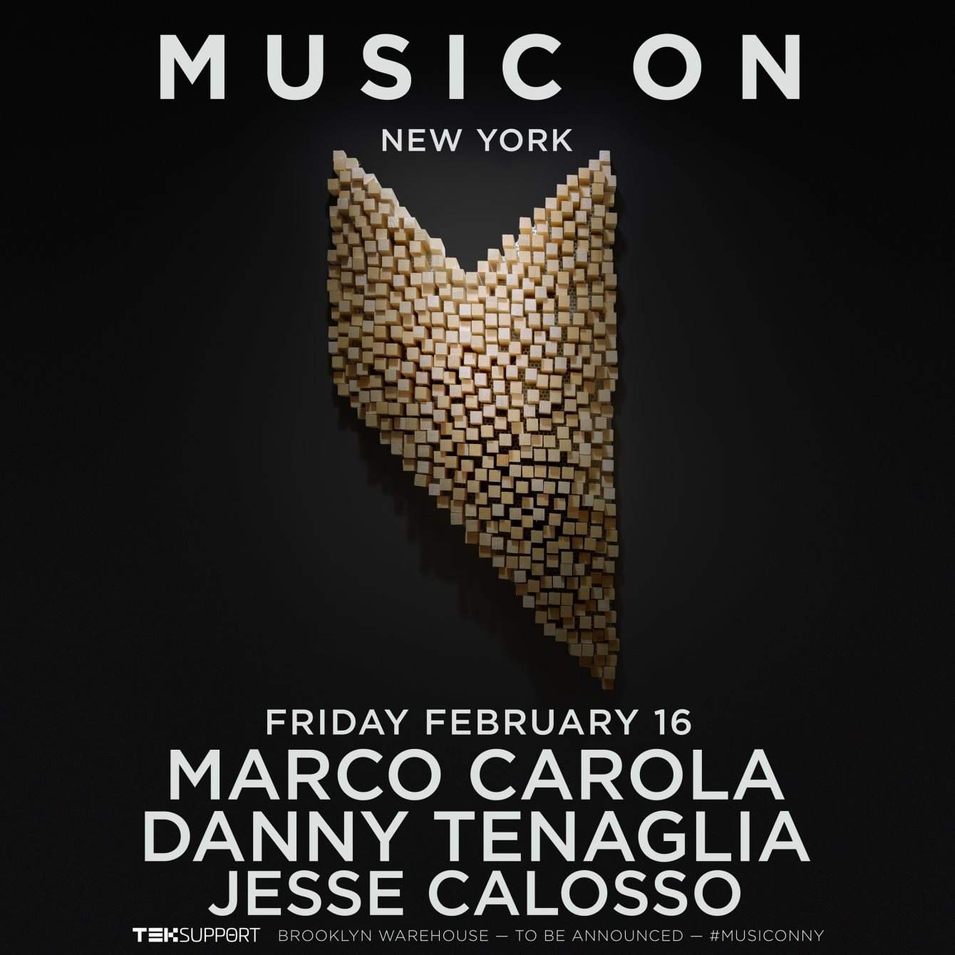 Teksupport: Music On NY with Marco Carola & Danny Tenaglia - Página trasera