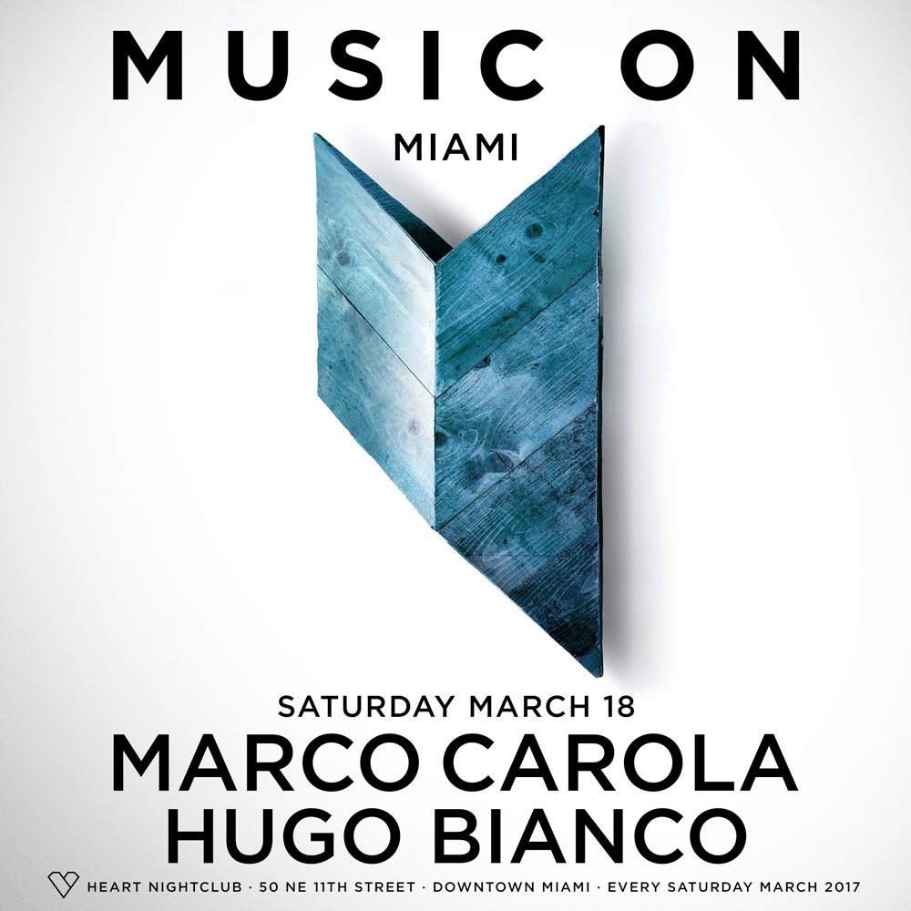 Music On Feat. Marco Carola & Hugo Bianco - Página frontal