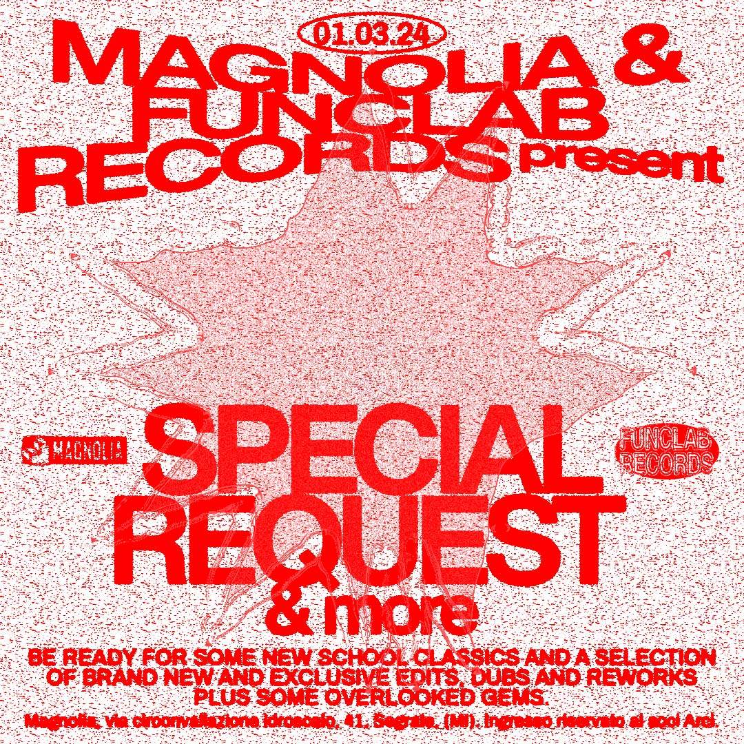 [cancelled] Funclab & Magnolia present Special Request - フライヤー表