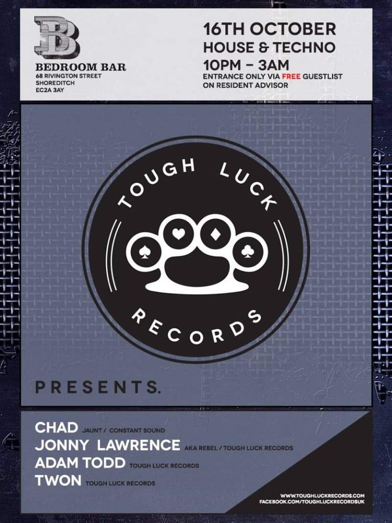Tough Luck Records presents - フライヤー表