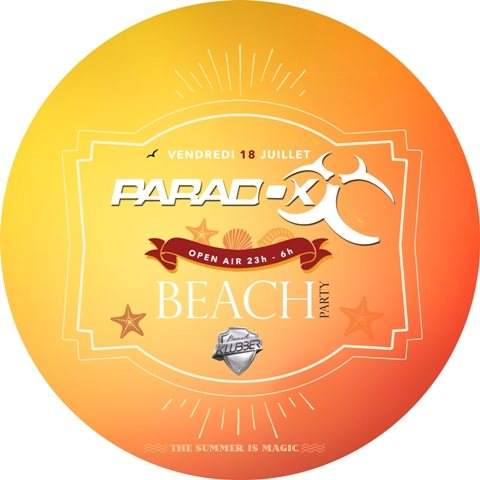 Paradox Beach Party - フライヤー裏