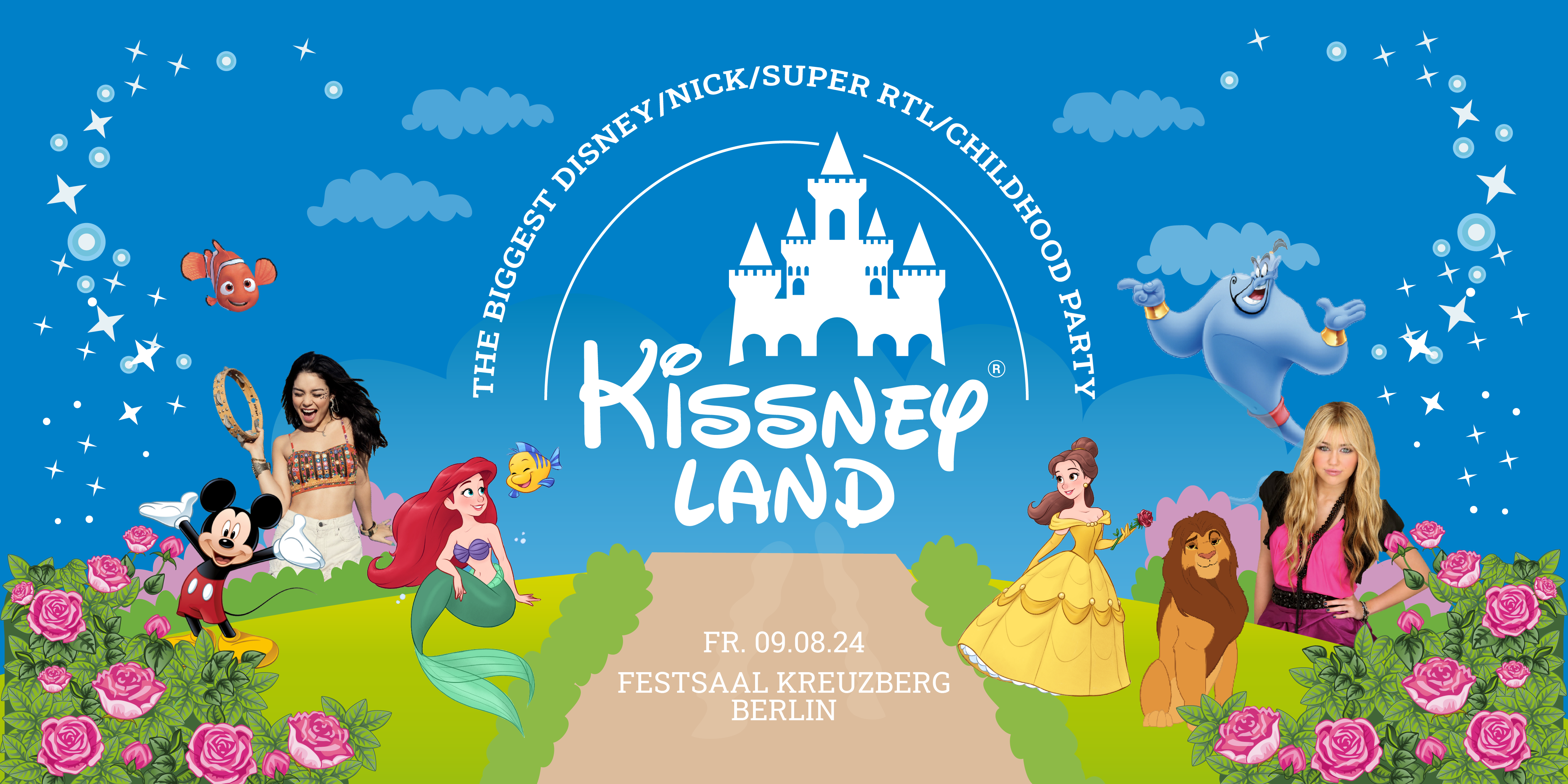 Kissneyland // Festsaal Kreuzberg Berlin - フライヤー表
