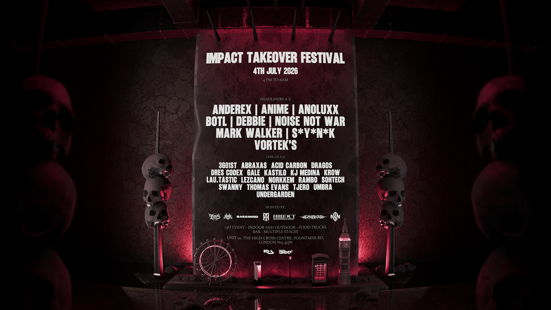 IMPACT TAKEOVER FESTIVAL: 14H OF SOUND - HARD TECHNO & HARDCORE cover