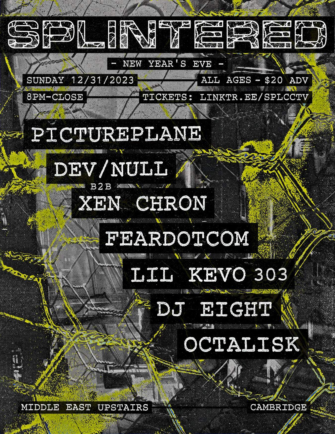 Pictureplane, Dev/Null, Xen Chron, FearDotCom, Lil' Kevo 303, DJ eight, Octalisk - フライヤー表