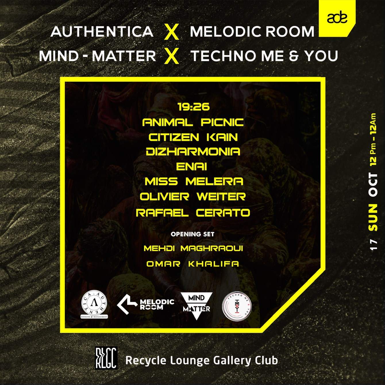ADE Curated by Authentica, Melodic Room, Mind-Matter, and Tm&y - Página frontal
