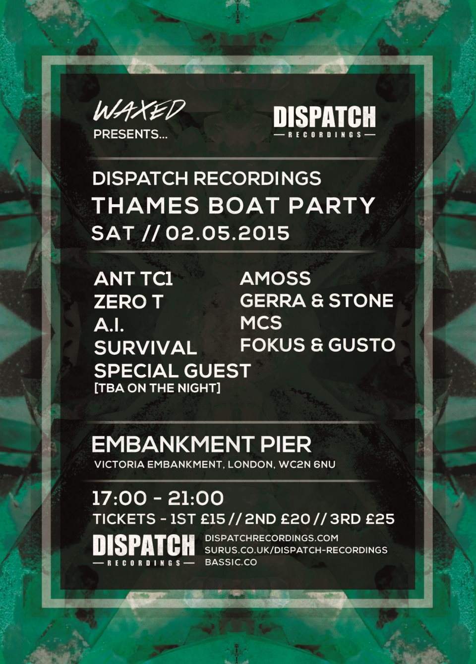 Dispatch Recordings Thames Boat Party - Página frontal